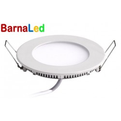 Downlight panel LED Redondo 85mm Blanco 3W 